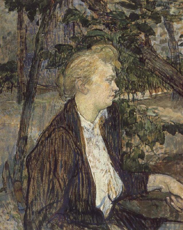 Henri de toulouse-lautrec Woman Seated in a Garden